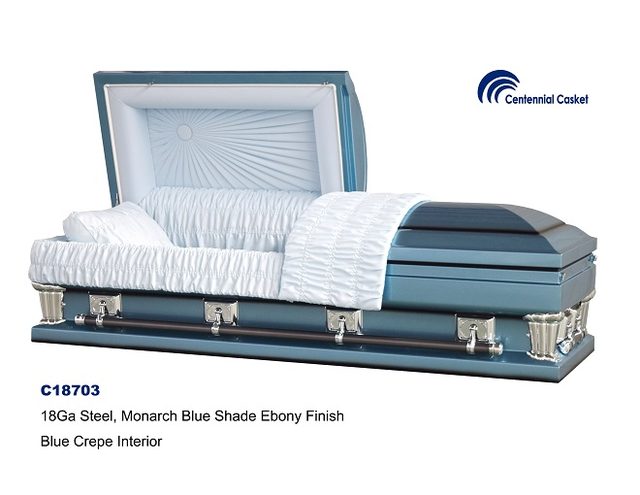 Frank Blue casket