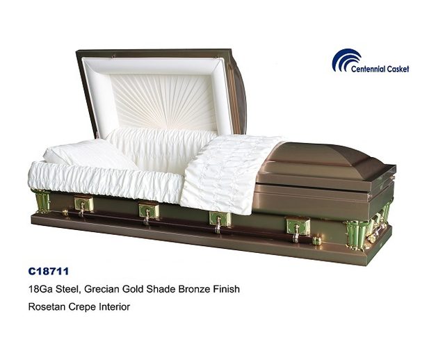 Frank Coppertone casket
