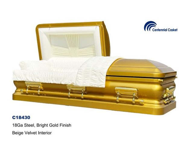 Golden casket