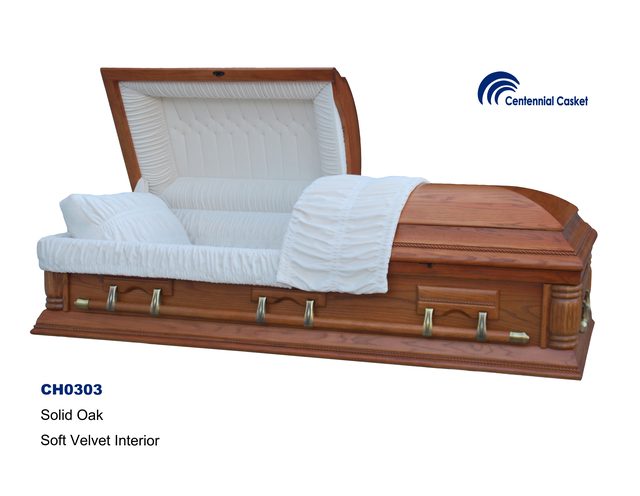 Majestic Oak casket