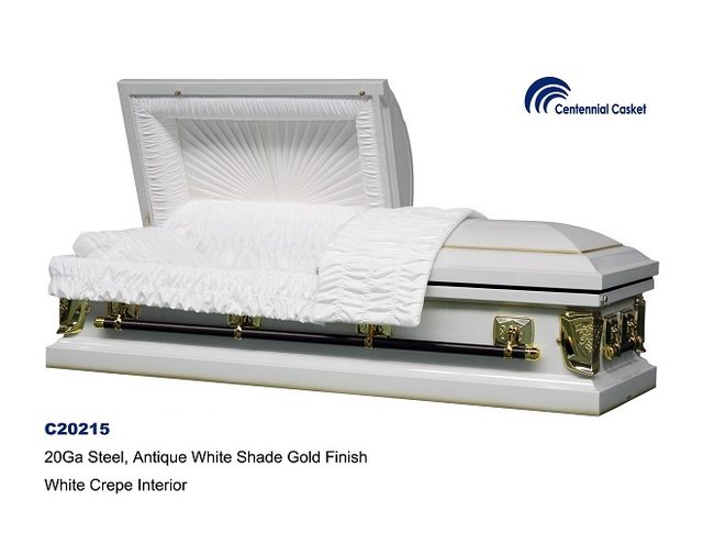 Regal White casket