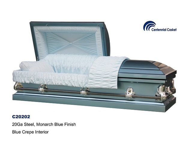 Solar Blue casket