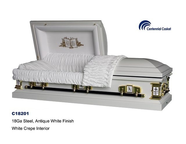 White Cross casket