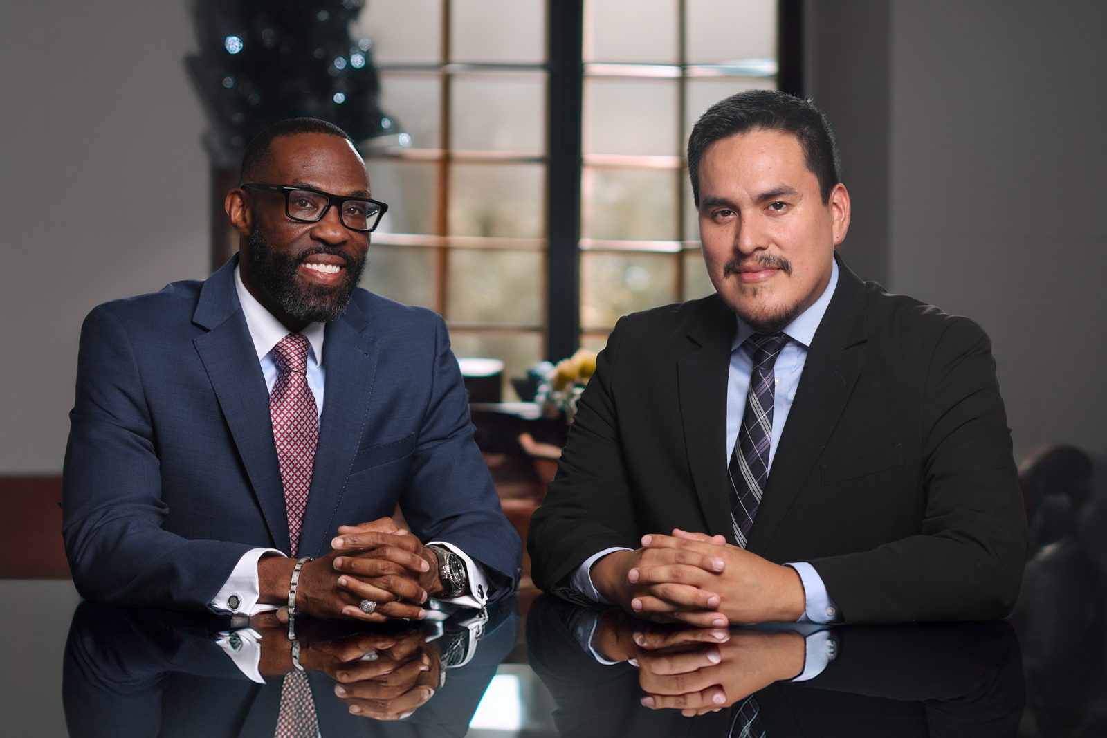 Reggie London (COO, left) and Carlos Vargas (CEO, right), co-founders of Vargas-London Funeral Home and Cremation Services